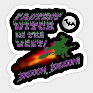 Wicked Mystical Witch for Halloween Sticker